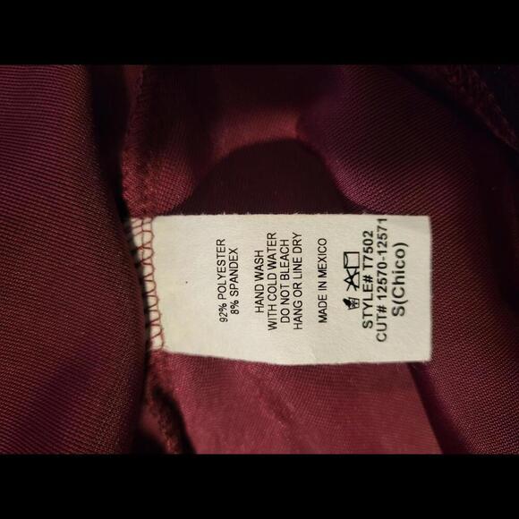 NWOT Boutique Blumin burgundy red stretchy velvet cowl neck tank - Picture 5 of 5